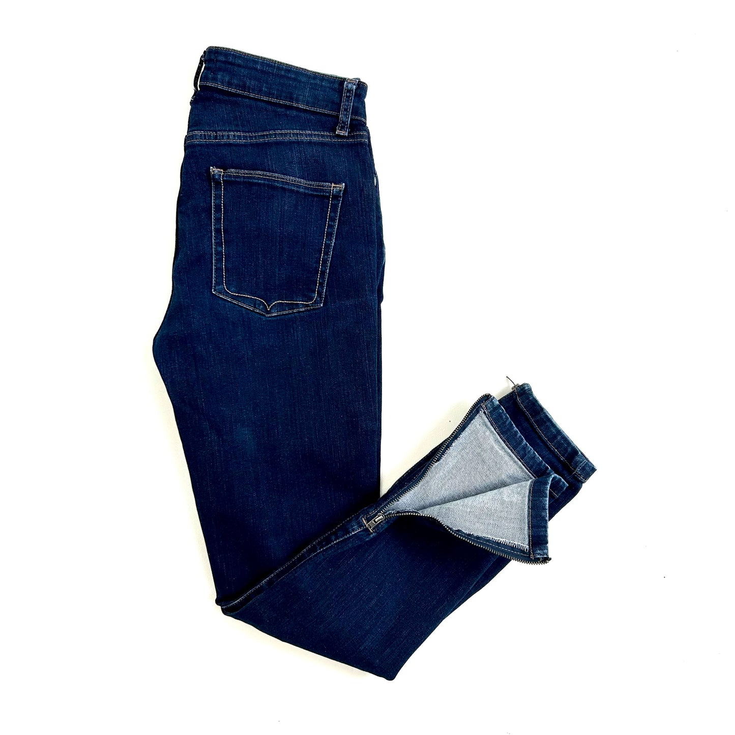 Donn IDA Audrey Jeans High Top Ankle Zip Waist 29" Leg 28" UK 10