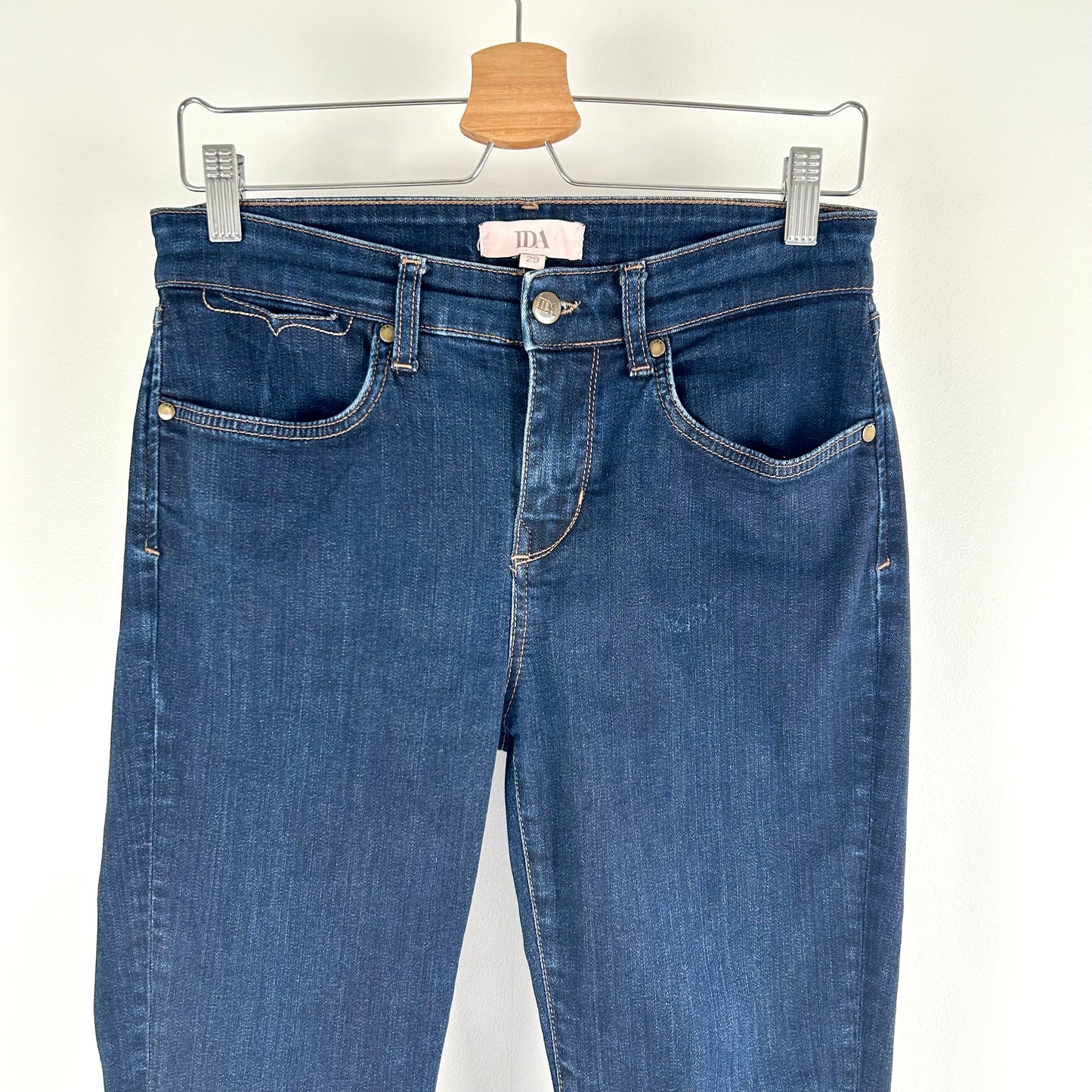 Donn IDA Audrey Jeans High Top Ankle Zip Waist 29" Leg 28" UK 10