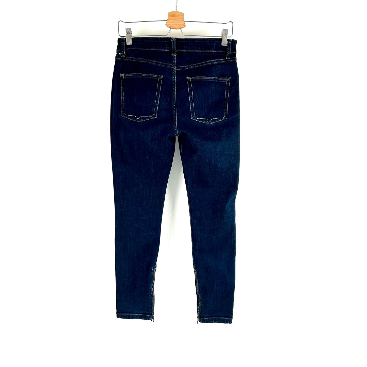 Donn IDA Audrey Jeans High Top Ankle Zip Waist 29" Leg 28" UK 10