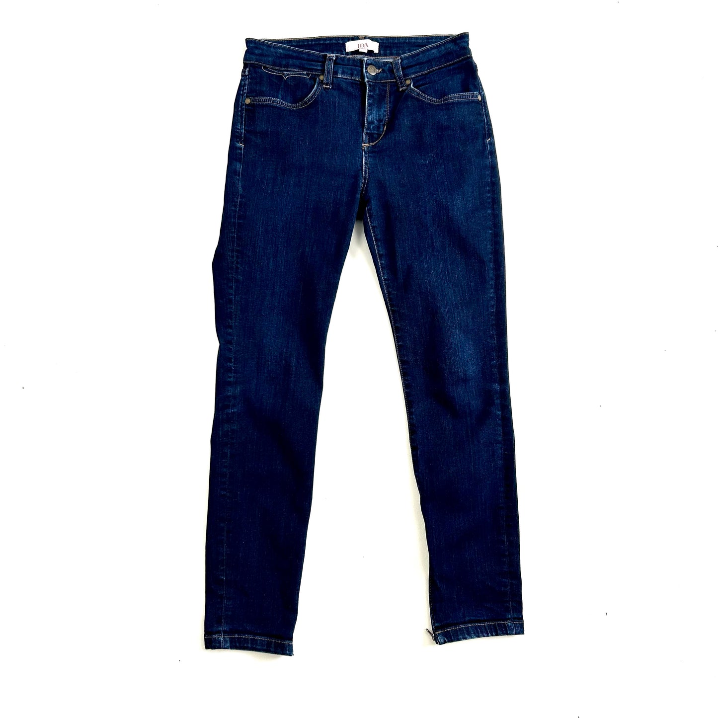 Donn IDA Audrey Jeans High Top Ankle Zip Waist 29" Leg 28" UK 10