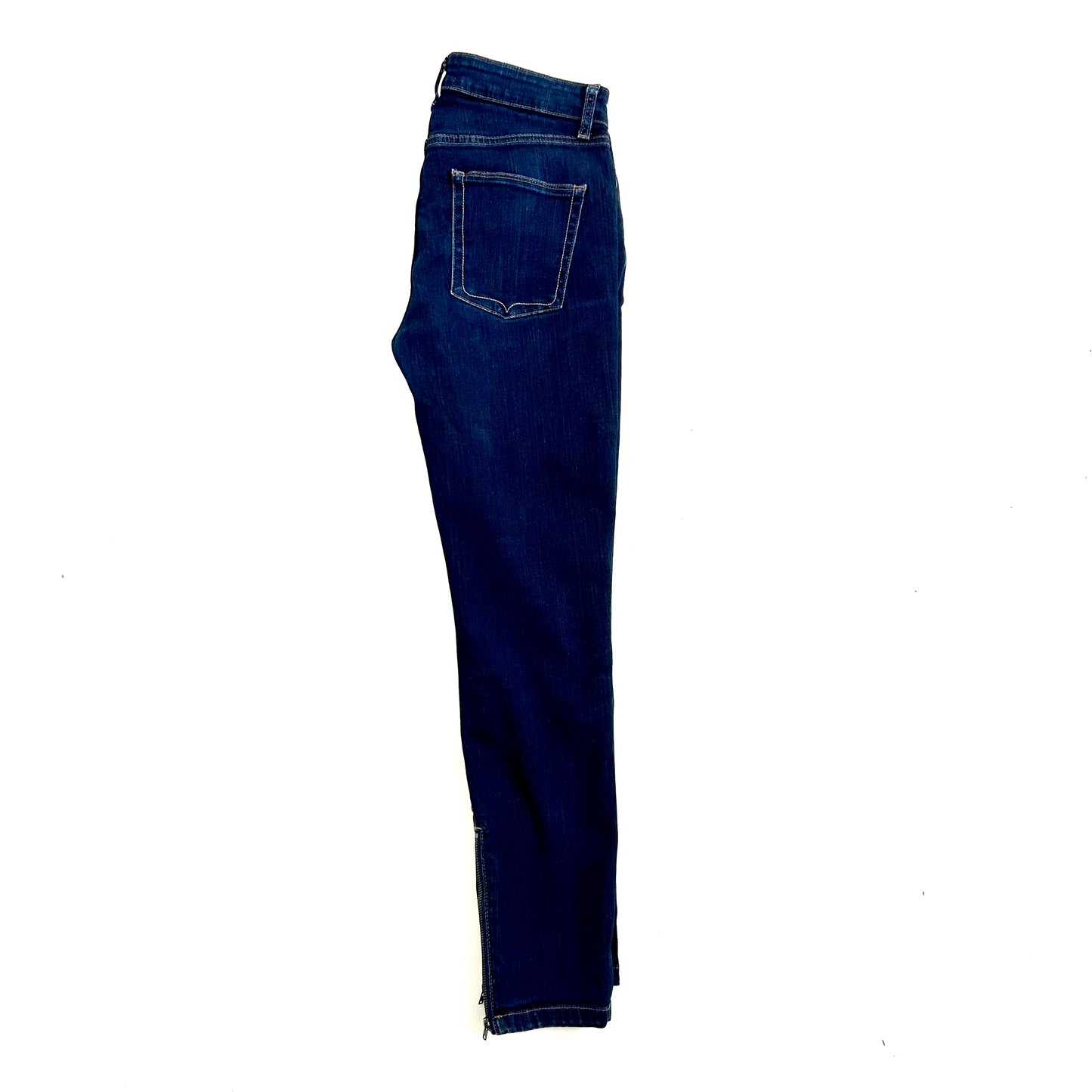 Donn IDA Audrey Jeans High Top Ankle Zip Waist 29" Leg 28" UK 10