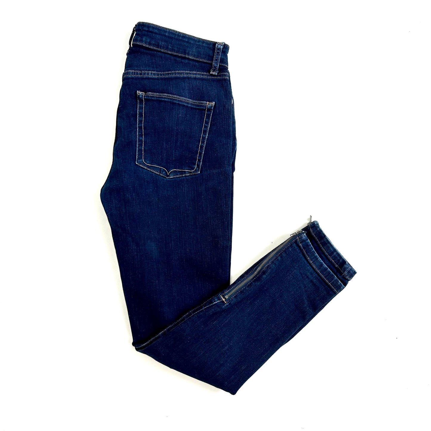 Donn IDA Audrey Jeans High Top Ankle Zip Waist 29" Leg 28" UK 10